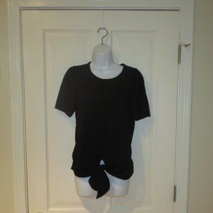 Boston Proper Black knit to Tie waist S